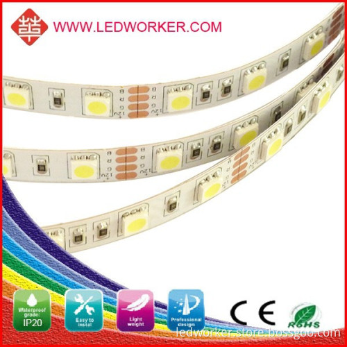 Made in china Ip67 5050 high lumens output led strip light DC12V/24V SMD5050 RGB strip light led